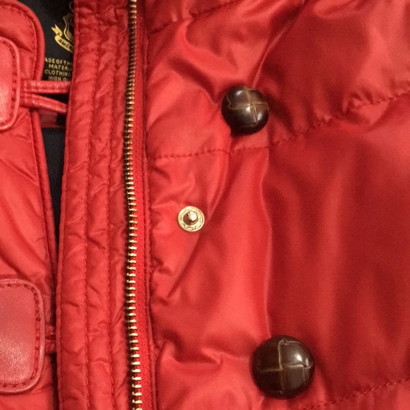 RED DOWN COAT - Picture 3 of 6
